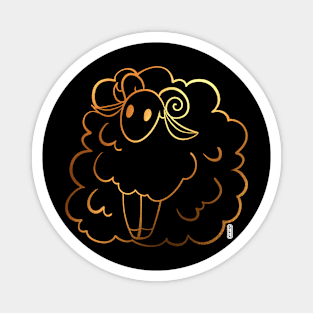 Golden Sheep Magnet